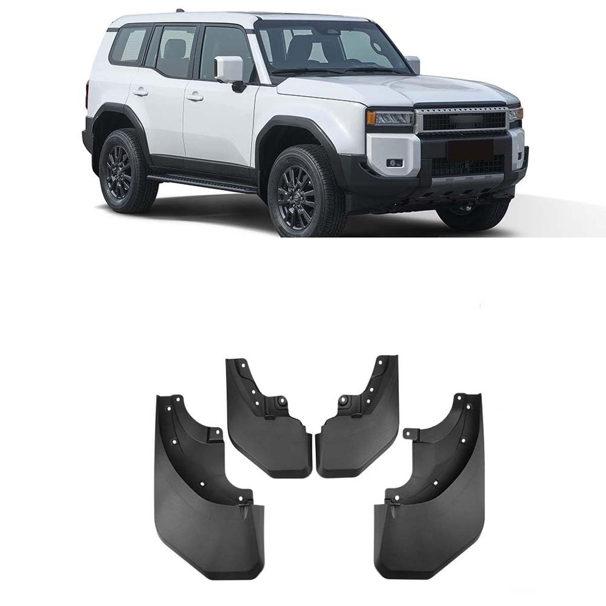 Garde-Boue pour Voiture Évite les Rayures sur Toyota Prado 2024-2025