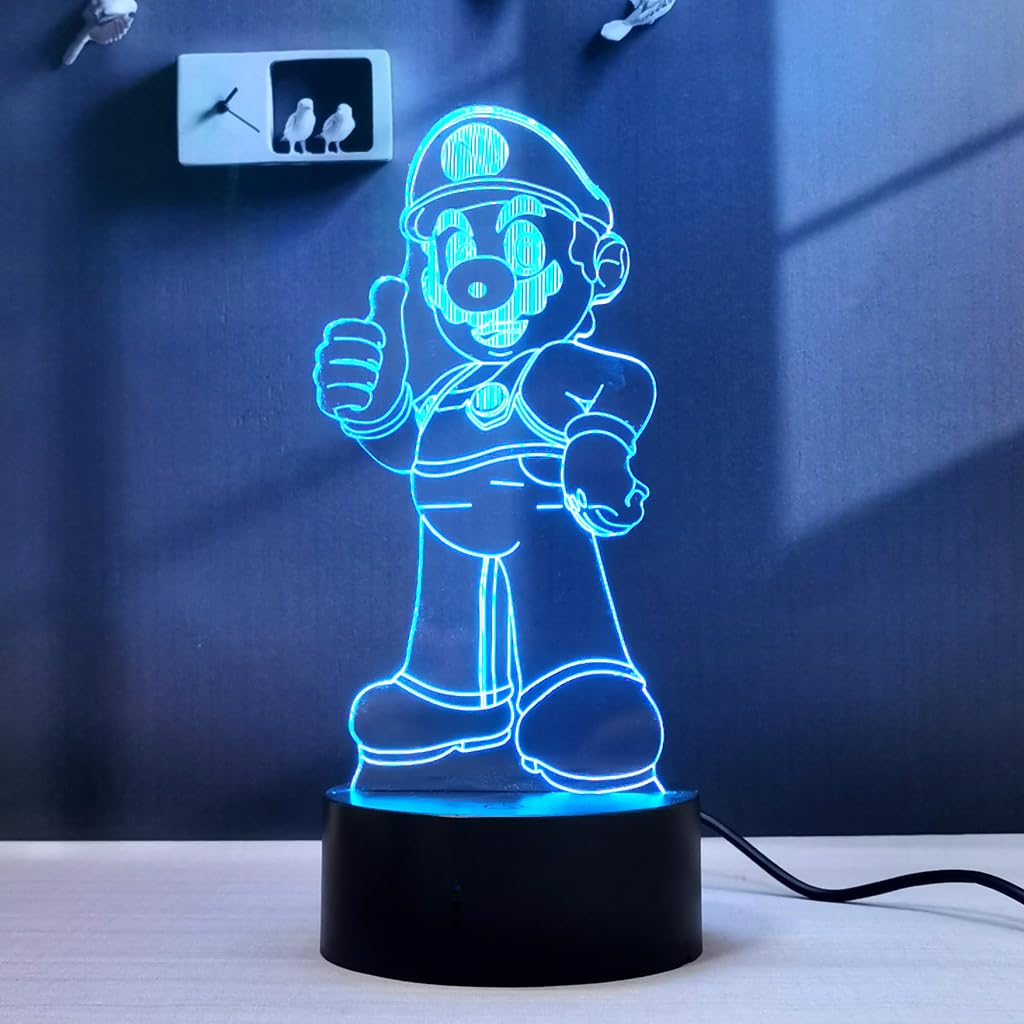 Lampada da notte a LED 3D cammello 7 colori Lampada da tavolo Batterie