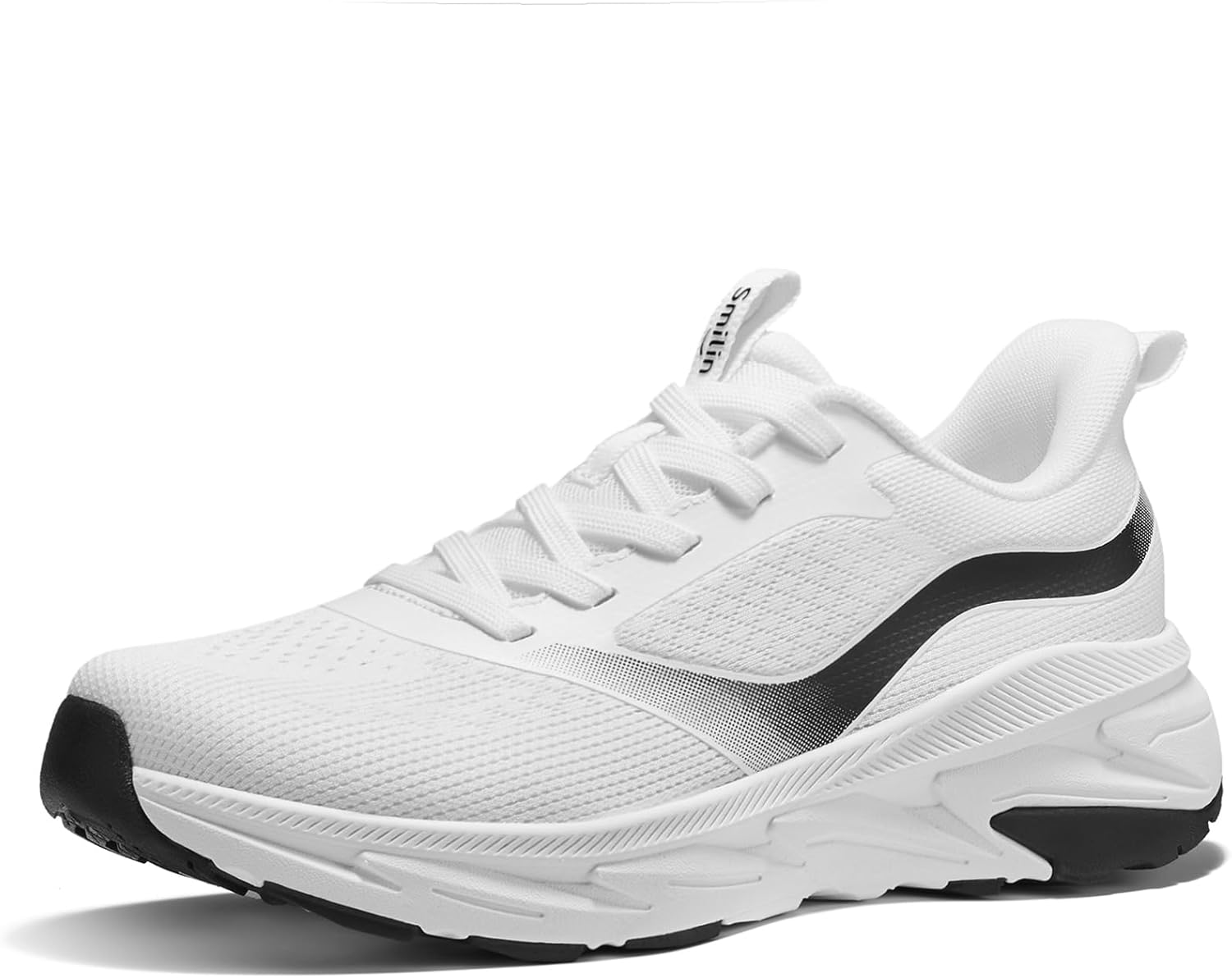SMILIN Women's Walking Shoes with Arch Support, Athletic Comfortable Lightweight Cushion Running Tennis Sneakers, Lace Up Breathable Footwear for Standing All Day Work Gym Workout Travel Training