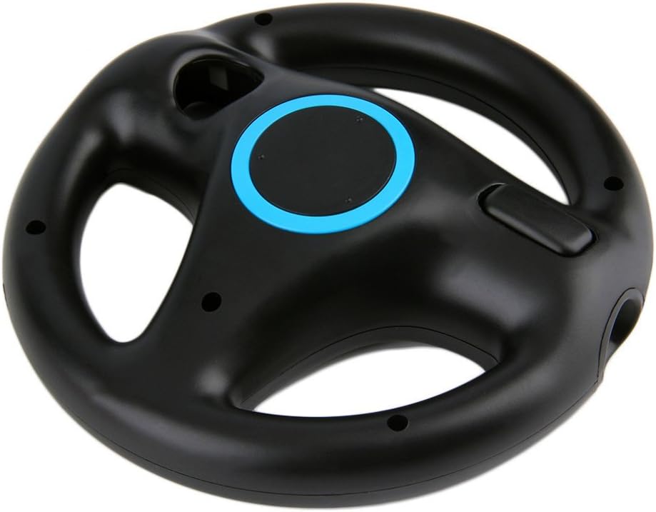 3 Pack Racing Steering Wheel for Wii and Wii U Remote Controller (Black+White+Pink)