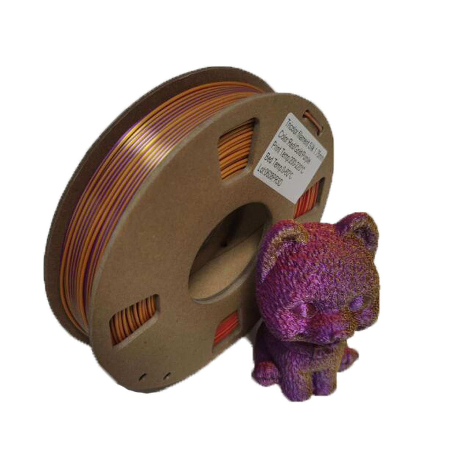 PLA Silk Mehrfarbiges 3D-Druckerfilament 1,75 mm kg gilt für(Tricolor l)
