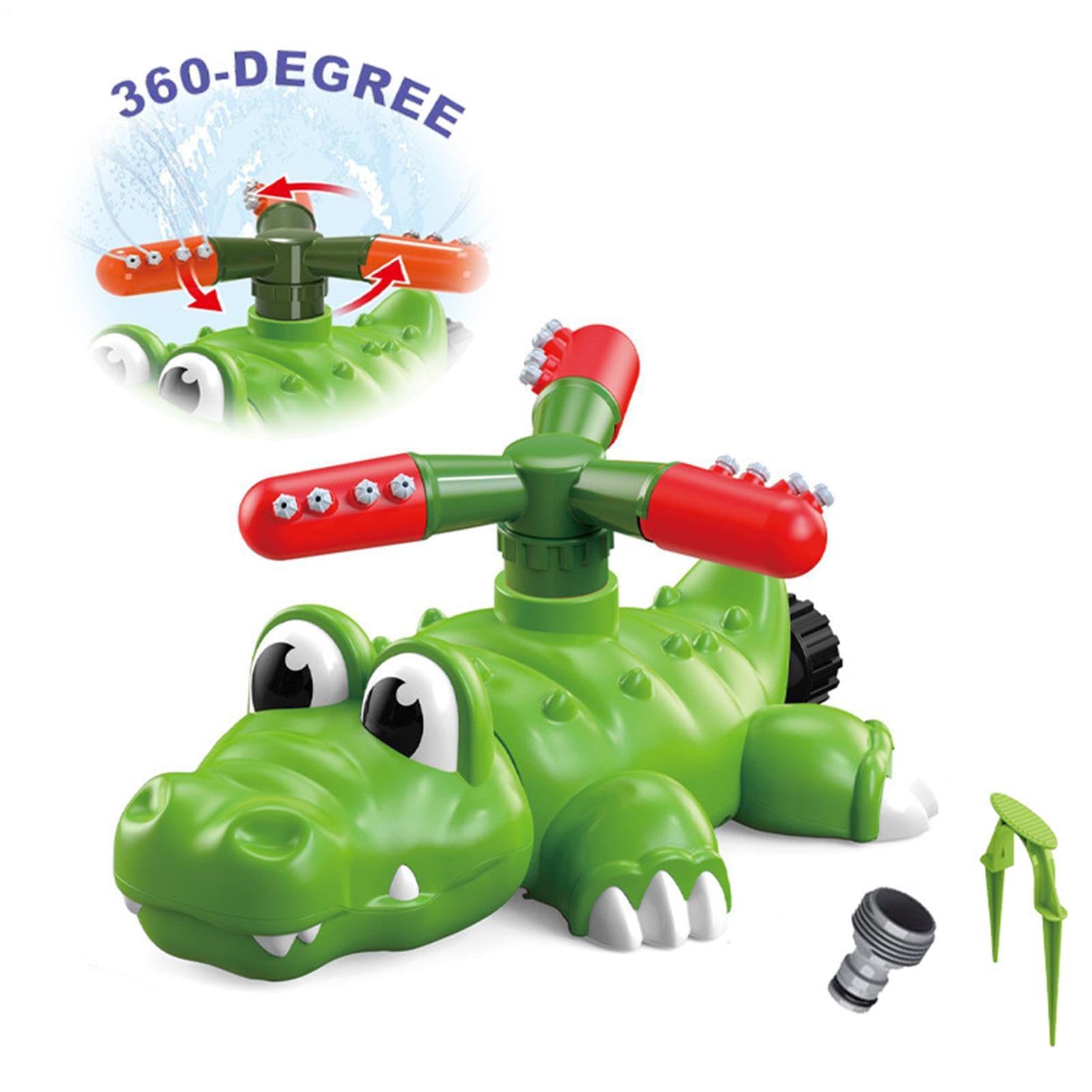 Zraszacz - Outdoor Crocodile Baseball Toy | Obrotowy zraszacz wody o 360 stopni, dla chłopców i dziewcząt, na lato, plażę, basen, imprezę,