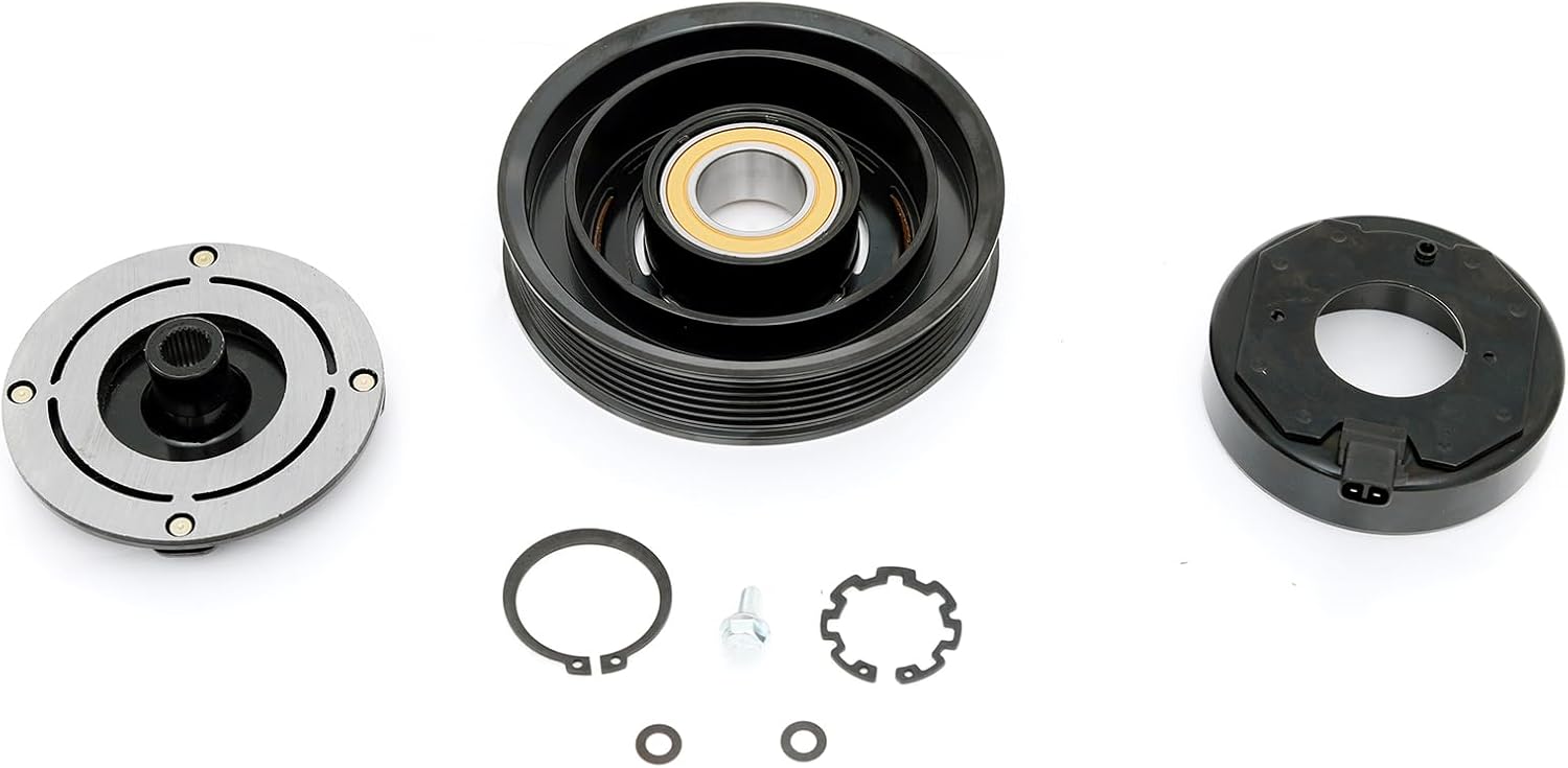 FKG AC Compressor Clutch Assembly Repair Kit 38810R70A01 Fit for 2008-2012 Honda Accord (3.5L Only), 2009-2014 Acura TL (3.5) (3.7L), 2010-2014 Acura TSX (3.5L Only)