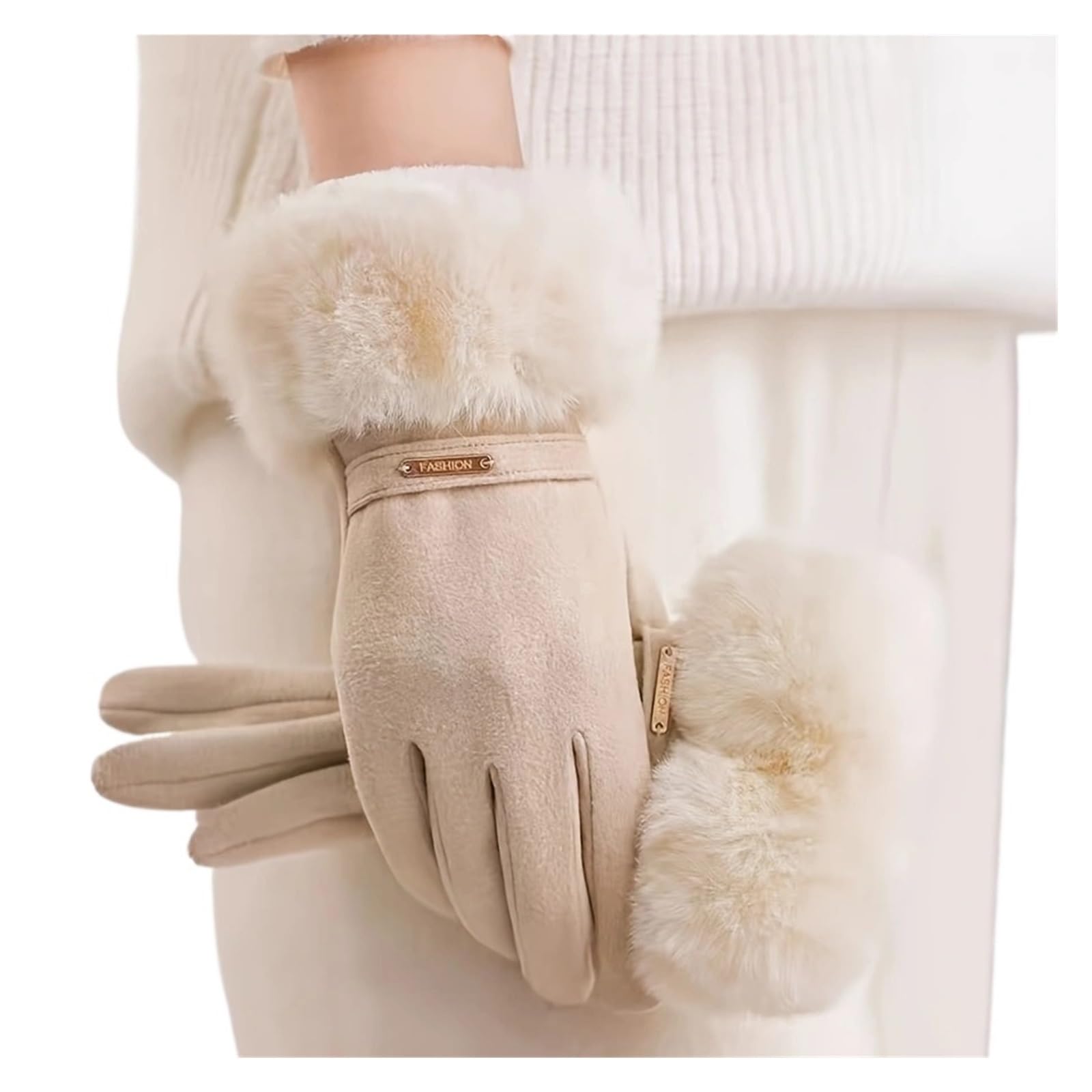 Guantes Termicos Hombre Guantes de invierno cálidos y táctiles, impermeables, con forro polar, compatibles pantallas, for clima frío uso diario
