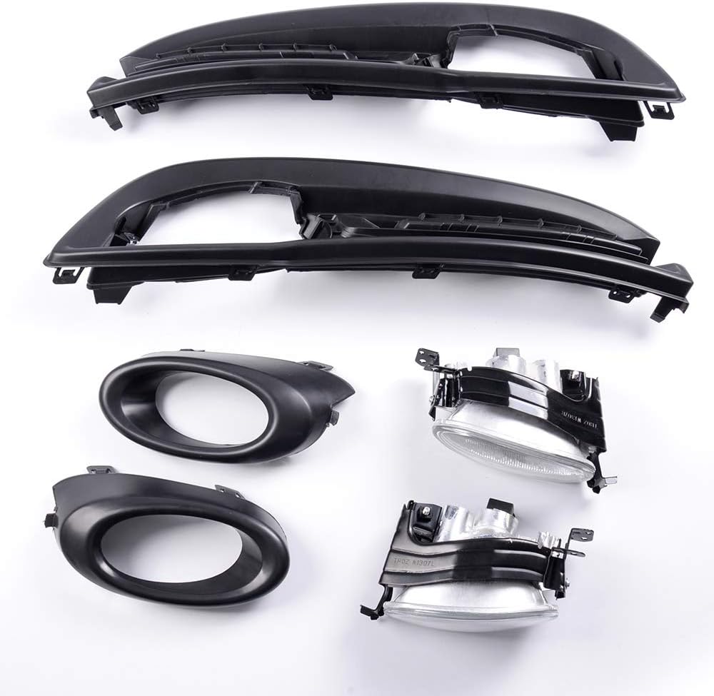 PIT66 Front Bumper Fog Lights, Compatible with 2013-2015 Honda Civic 4dr Sedan(Do Not Compatible with 2dr Coupe, Hybrid & Si Models) Bumper Fog Lights Left and Right