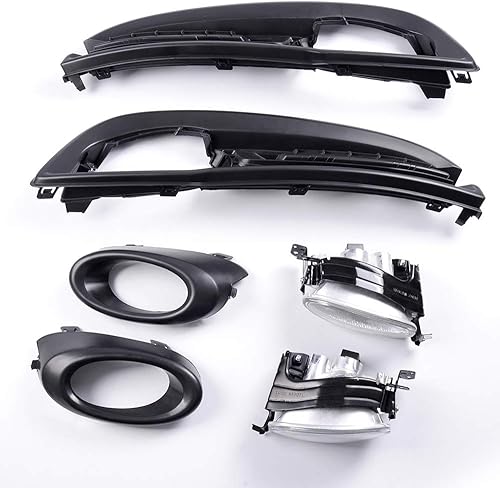 Miniatura 2 de CNNELL Un par de luces antiniebla para Honda Civic Sedan 4 puertas 2013 2014 2015 conductor pasajero lámparas con interruptorbombillas reemplazo