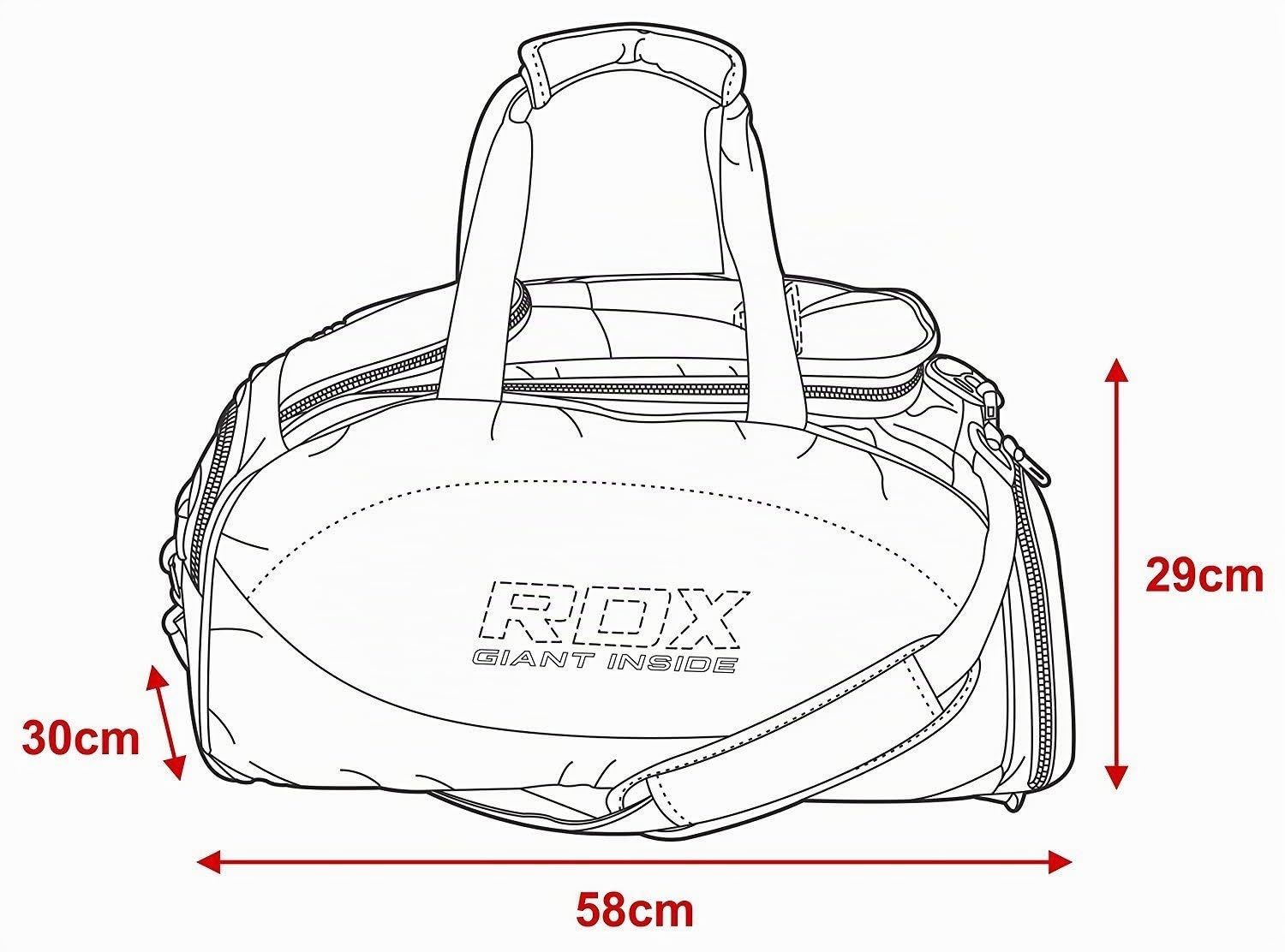 RDX MMA Gym Bolsa de Viaje Fitness Gear Mochila Bolsa Duffle Kit Sports Home Luggage Travel Bag Gym Muay Thai, Mujeres Hombres
