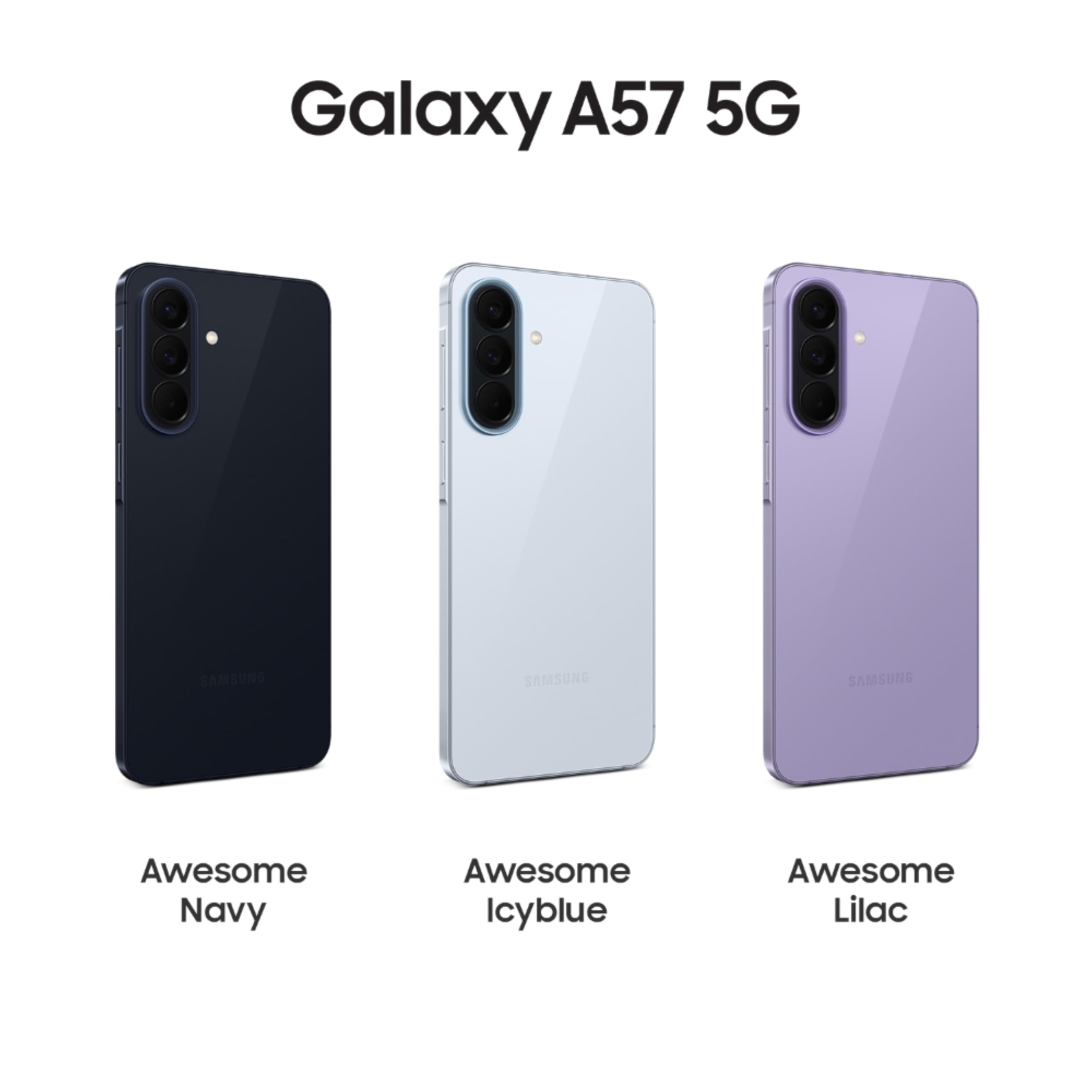 Samsung Galaxy A57 5G (Awesome Navy, 8 GB di RAM, 256 GB di archiviazione), Agentic AI, Tripla fotocamera con video Nightography, durata della batteria 2 giorni, aggiornamenti OS 6 Gen, IP68, 6,9 mm