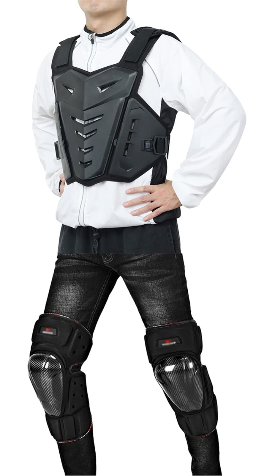 Inserto Protezione Schiena Inserti Protezione Schiena In EVA Per Giacca Moto - Ammortizzante, Per Ciclismo, Sci E Pattinaggio Protezione Ciclismo Sci - Foto 3