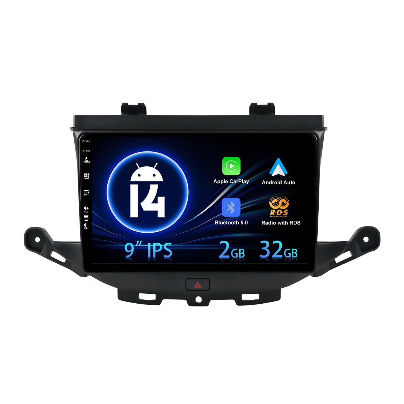 Double Din Car Stereo For Opel Astra K/Buick Verano GS 2015-2017 GPS Sat Nav Android 14 Head unit Carplay WIFI SWC RDS BT FM AM