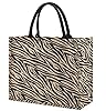 Ardorion Jute Tasche mit Reißverschluss und Innentasche Groß Shopper Bag Jutebeutel Strandtasche Wasserdicht Einkaufstaschen Handtasche Geschenktasche (A) #1