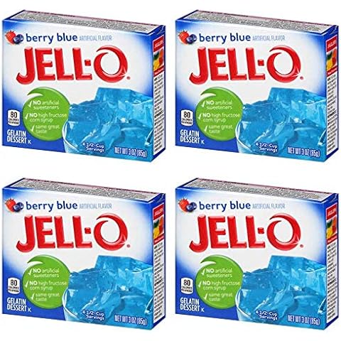 Jell-O Berry Blue 85 g (Pack of 4) Cover