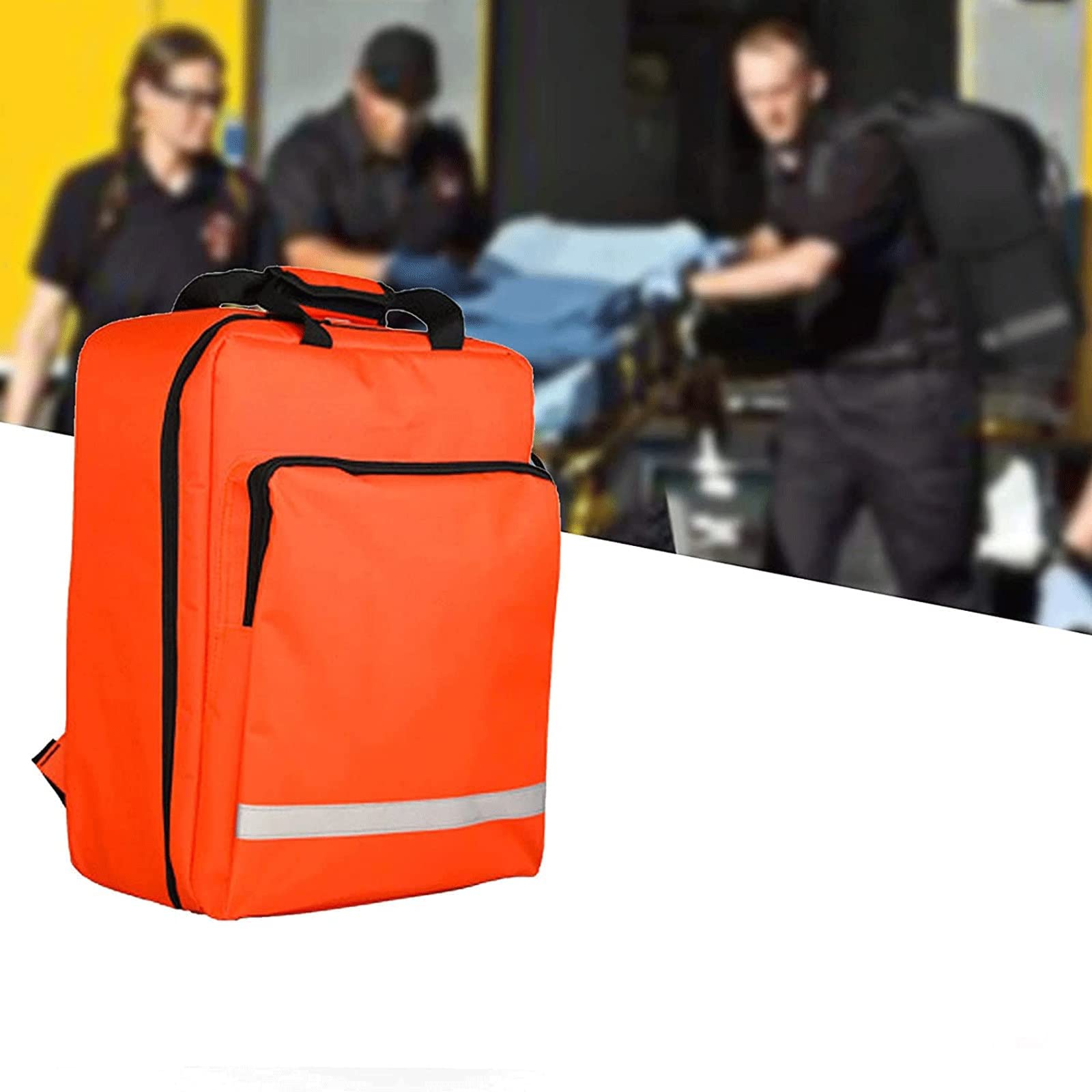 Botiquín De Primeros Auxilios, Kit De Primeros Auxilios Bolsa De Gran Capacidad, Vacio Bolsa Médico De Emergencia Vacía Portátil, Mochila De Primeros Auxilios De Seguridad Para Suministros Médicos