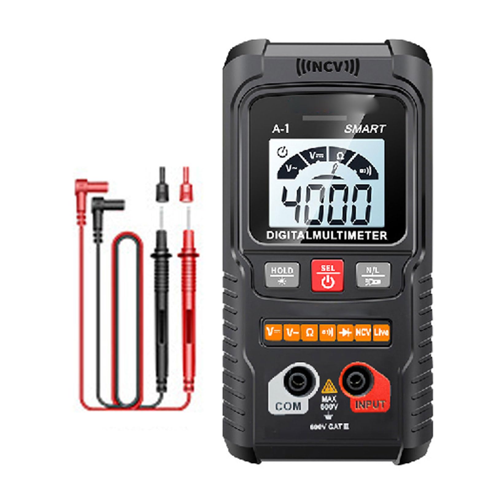 Alloneslife A Digital Multimeter Uto Djusting With Sound Nnouncement Handheld Device For Current Energy Resistance Capacity Testing Uto Ranging Digital Multimeter