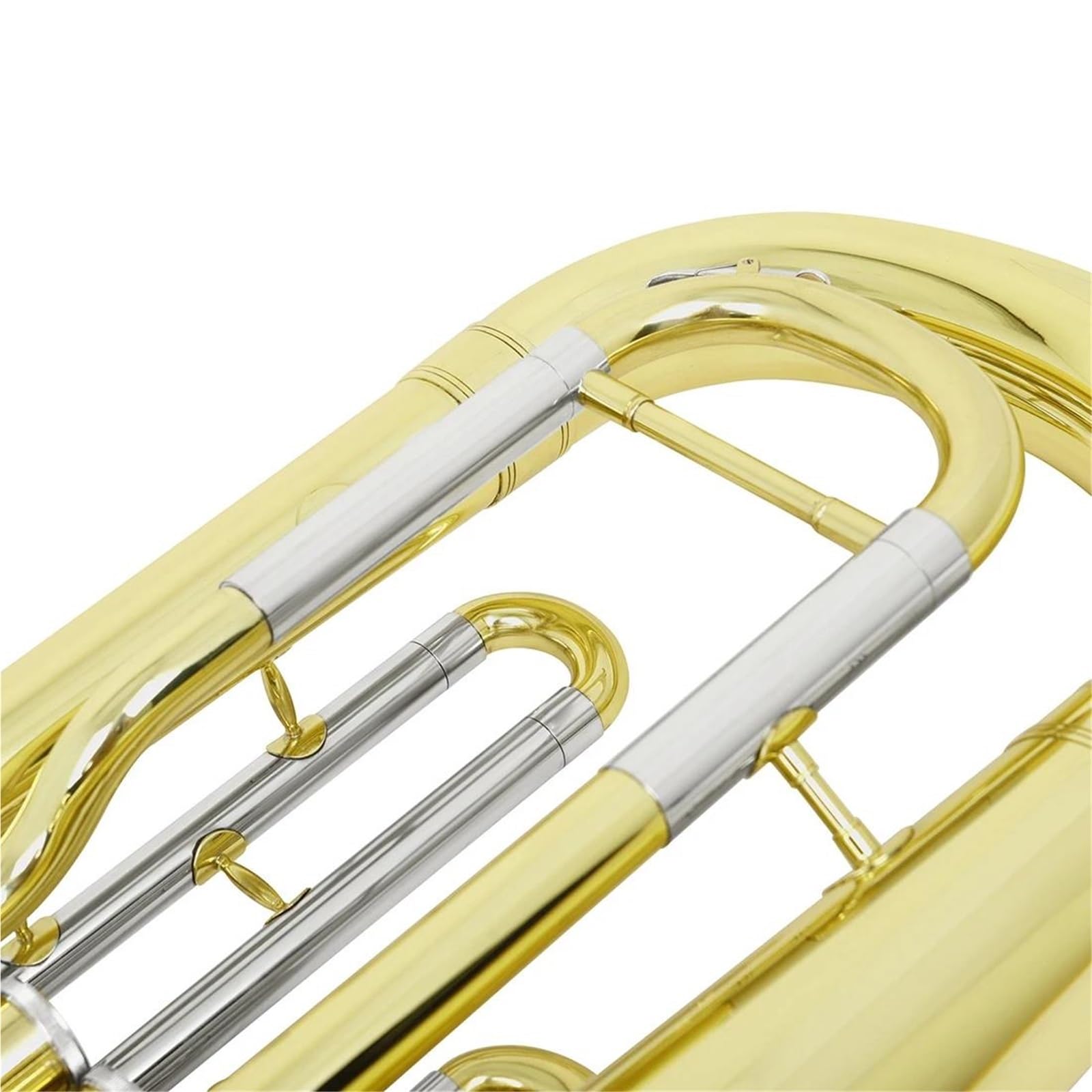 Eufonium Mosiądzu Bb B Flat Euphonium 3 Klawiszowy Mosiężny Róg Barytonowy Z Paskiem Na Futerał Profesjonalne Wykonanie(Type1)