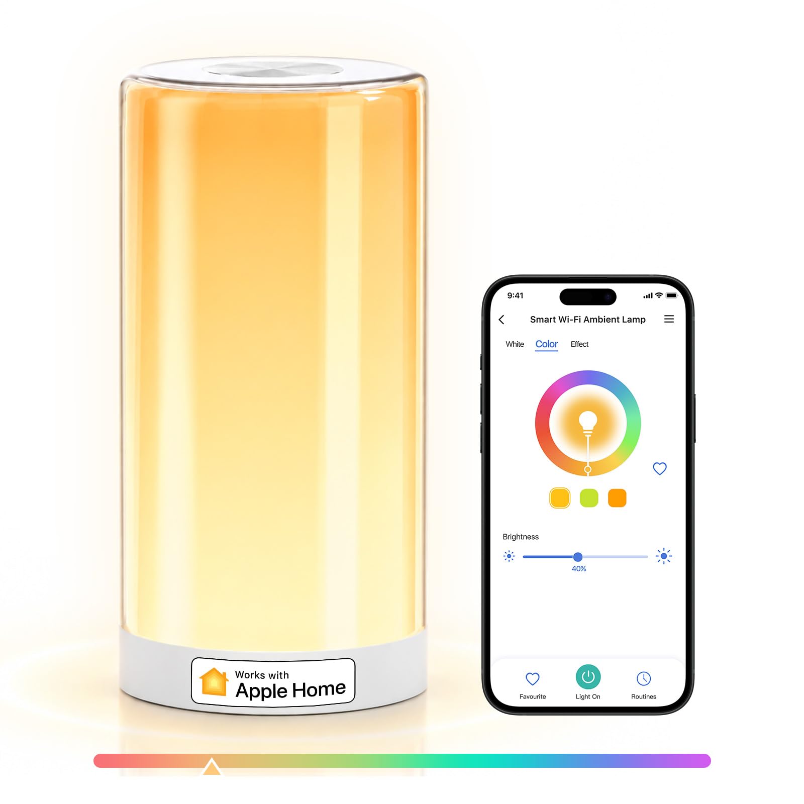 meross WiFi Lamp, Smart Lamp Bedside, Support Apple HomeKit Alexa Google Assi...