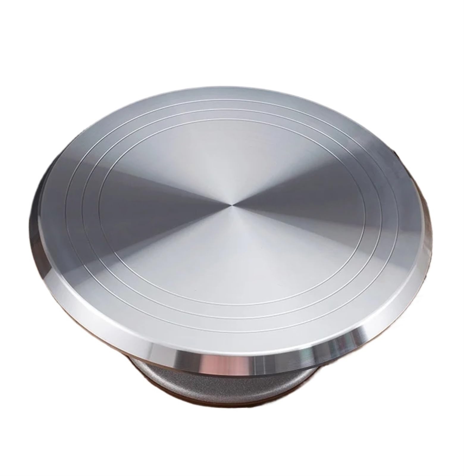 FonHNDG Cake turntable 25cm Alloy Cake Turntable Stand Platform Round Rotating Revolving Tools