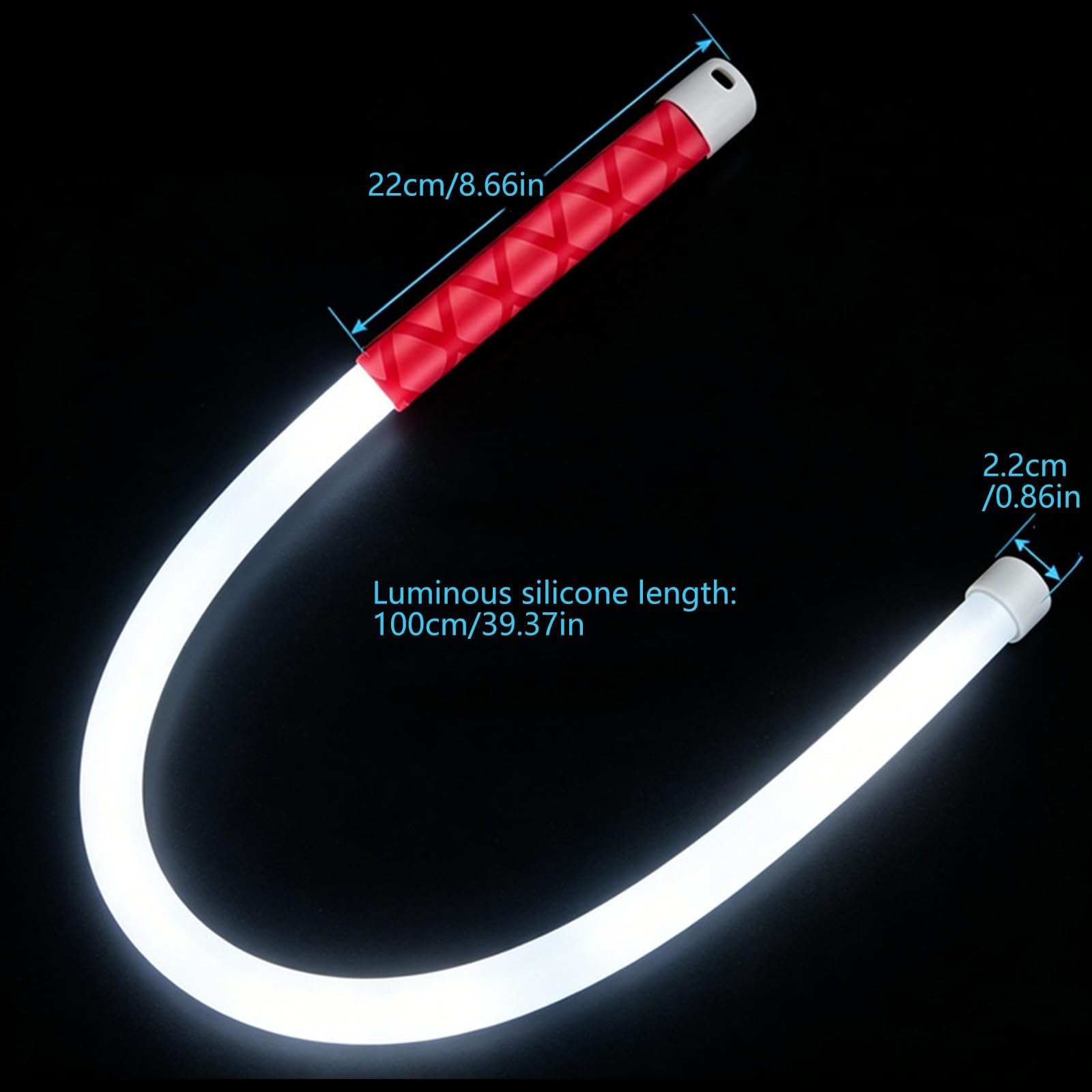 Luz de trabajo LED flexible recargable por USB tipo C, lámpara de mano flexible de 1 metro para iluminación de reparación, inspección cercana y espacios reducidos, lámpara de inspección flexible de