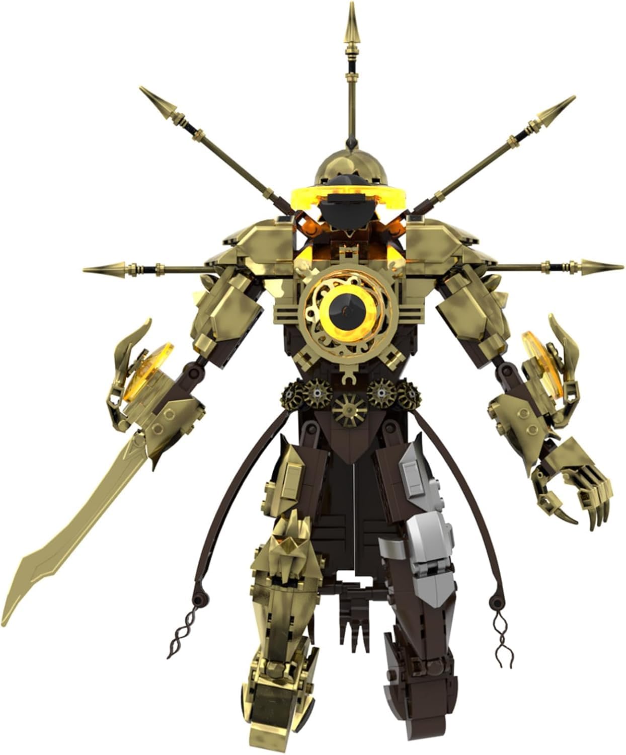 Skibid Toilet Clockman Building Block Toy Upgraded Sinister Titan