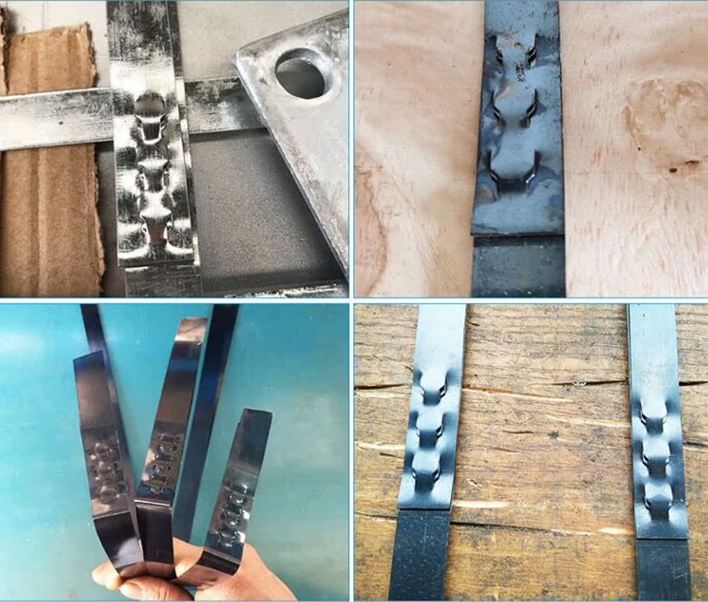 Strumento per reggette in acciaio 3 in 1 per reggette da 5/8" e 3/4" di larghezza, fibbia, pressa per reggette in acciaio, macchina per imballaggio, tenditore senza sigillo, crimpatrice, taglierina,