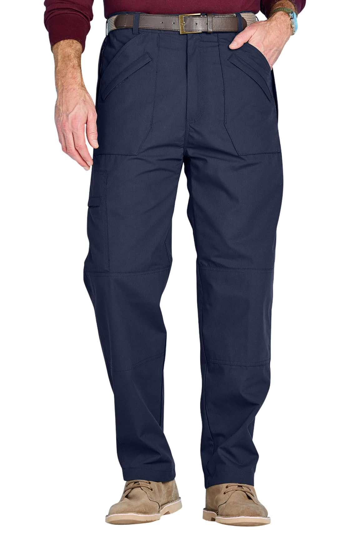 Chums Men's Multi-Pocket Water-Repellent Action Trouser Functional and Durable Pants Navy 46W / 29L