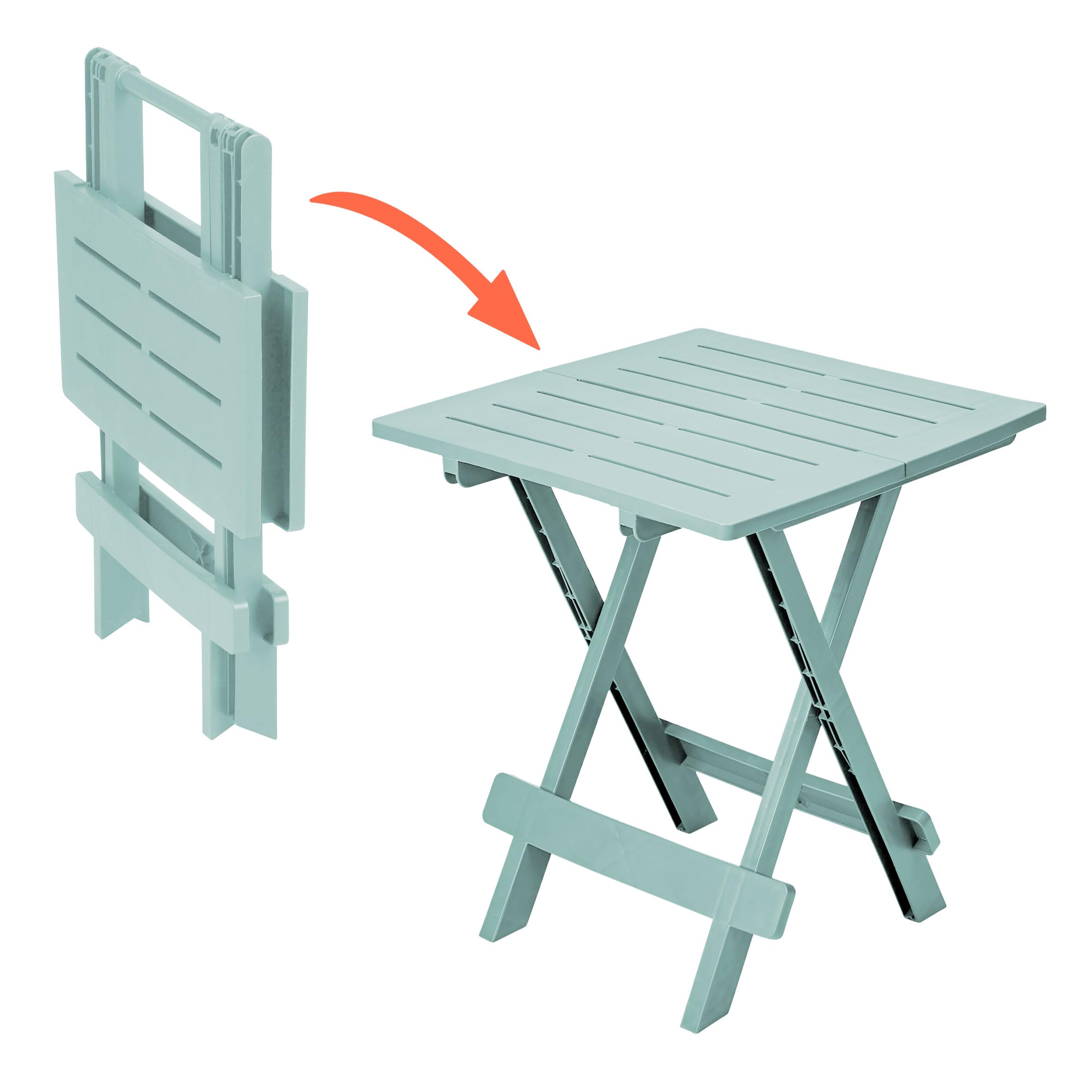 'Table pliante « ADIGE » - Table pour petit jardin ou de camping - Parfaite comme table d’appoint bleu