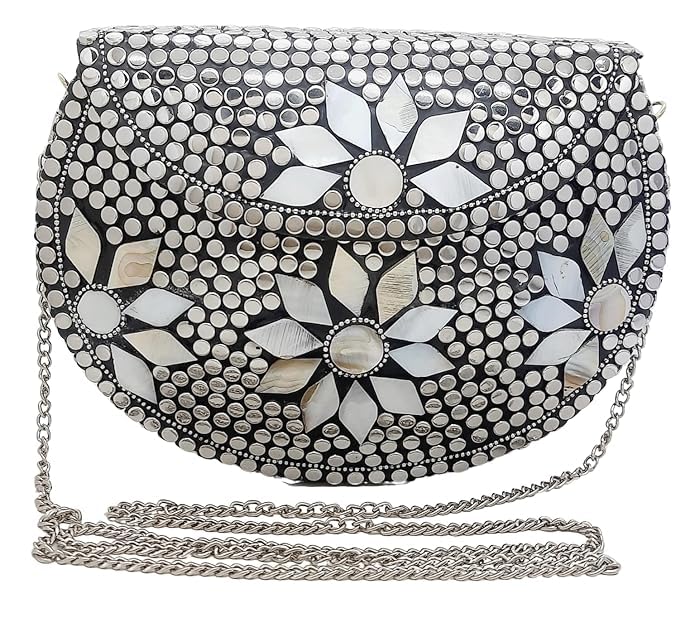 Design Craft India Bridal Womens Antique Brass Purse Ethnic Handmade Metal Clutch Bag (B0BBS7VG2F) Amazon Price History, Amazon Price Tracker