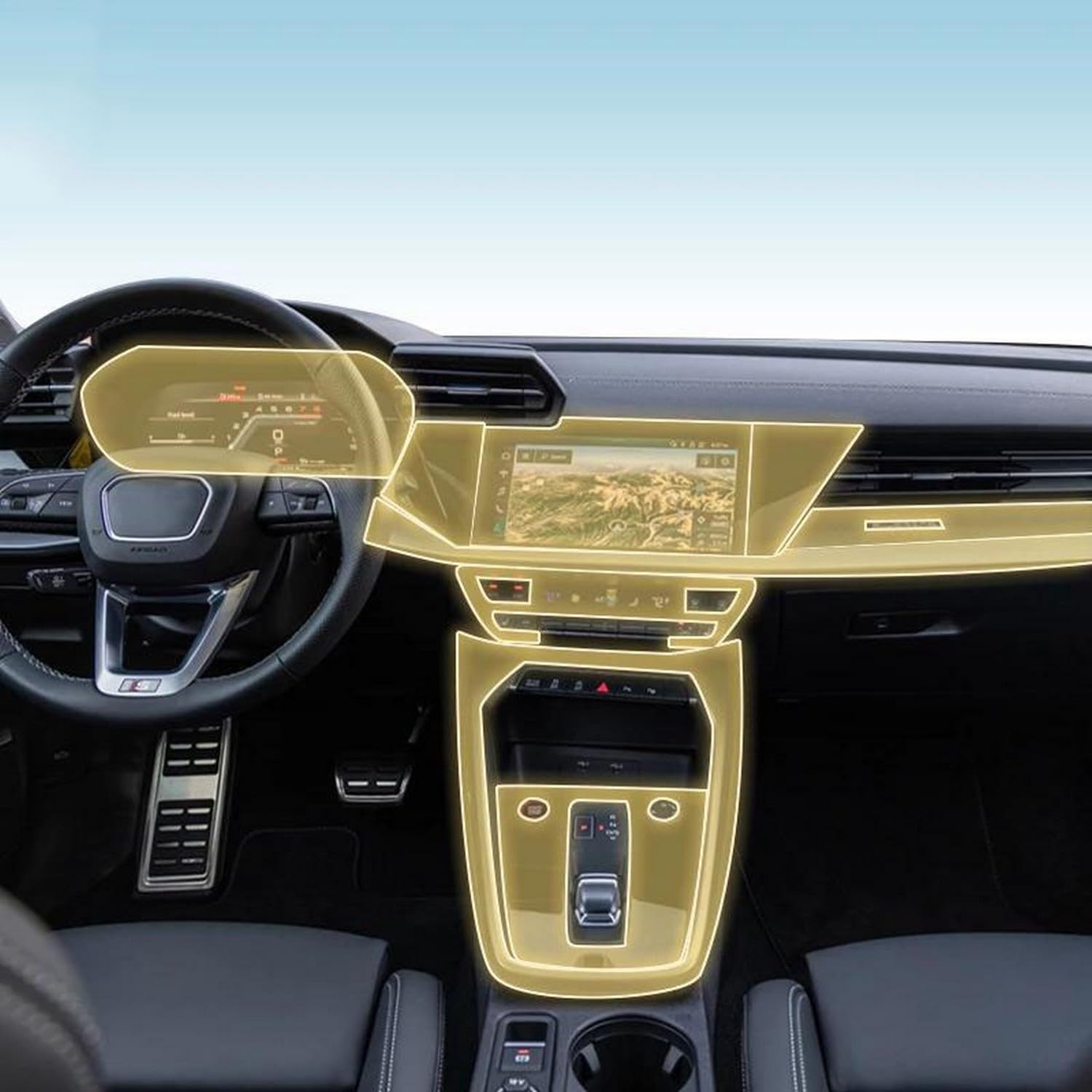 Film PPF Audi S3 Prédécoupé : Protection Intérieure Haute Résistance