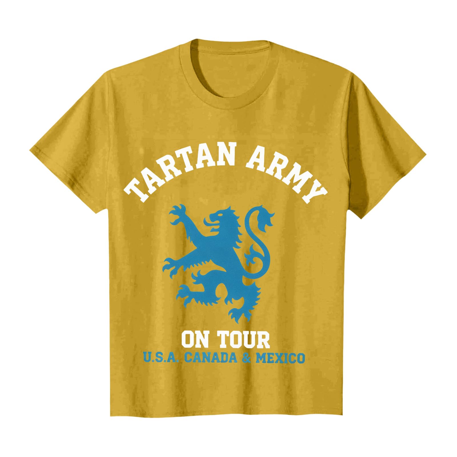 Scotland Football T Shirt Unisex Scottish Flag Short Sleeve Crew Neck Funny – Men Women Football Fans (E-Yellow, M) — image 1