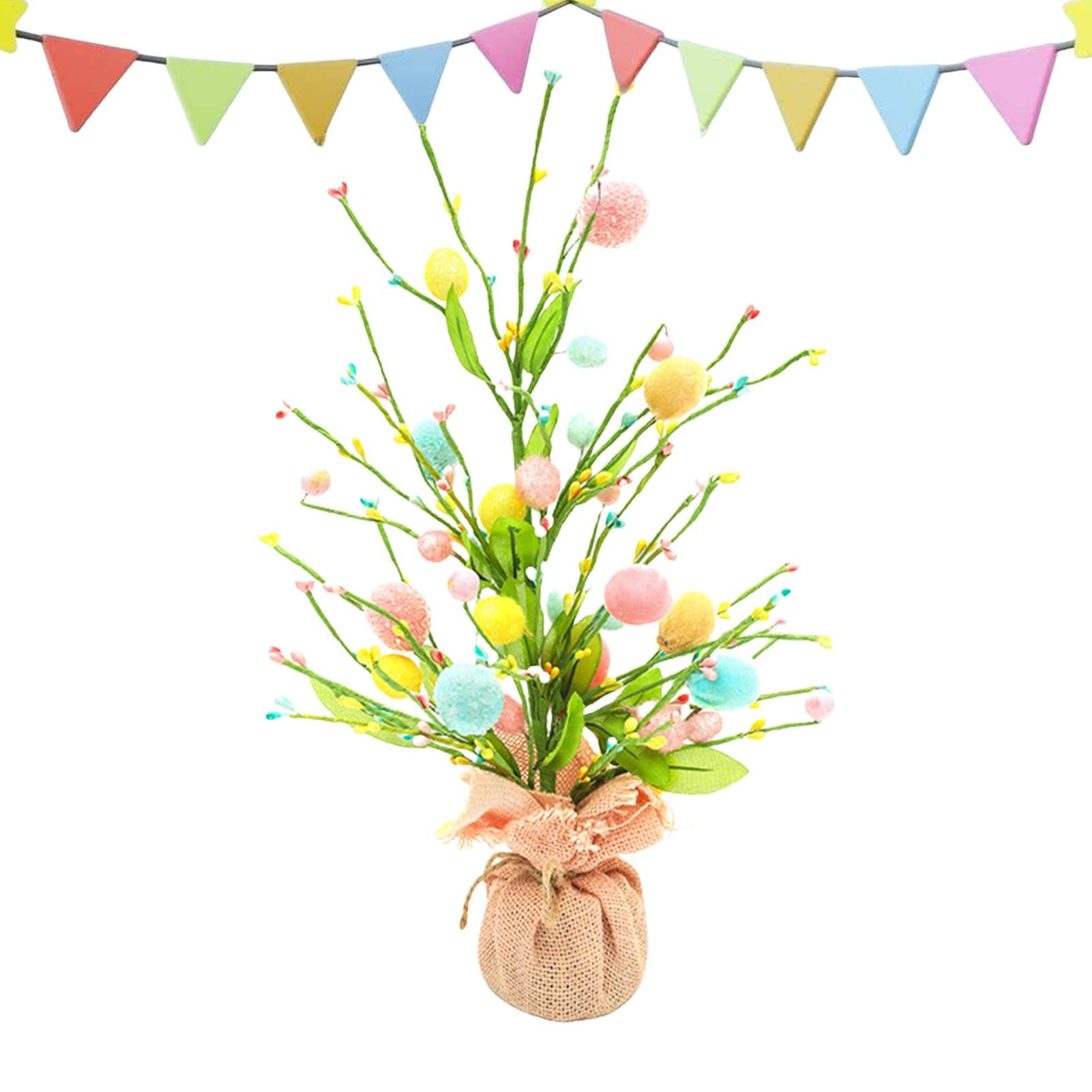 Arbre de Pâques pour table de mariage et décoration de fête de printemps