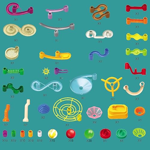 Miniatura 5 de Marble Run para niños de 4 a 8 a 12 a 150 piezas de juguetes de construcción resistentes - Increíbles regalos divertidos para niños y niñas - Pistas