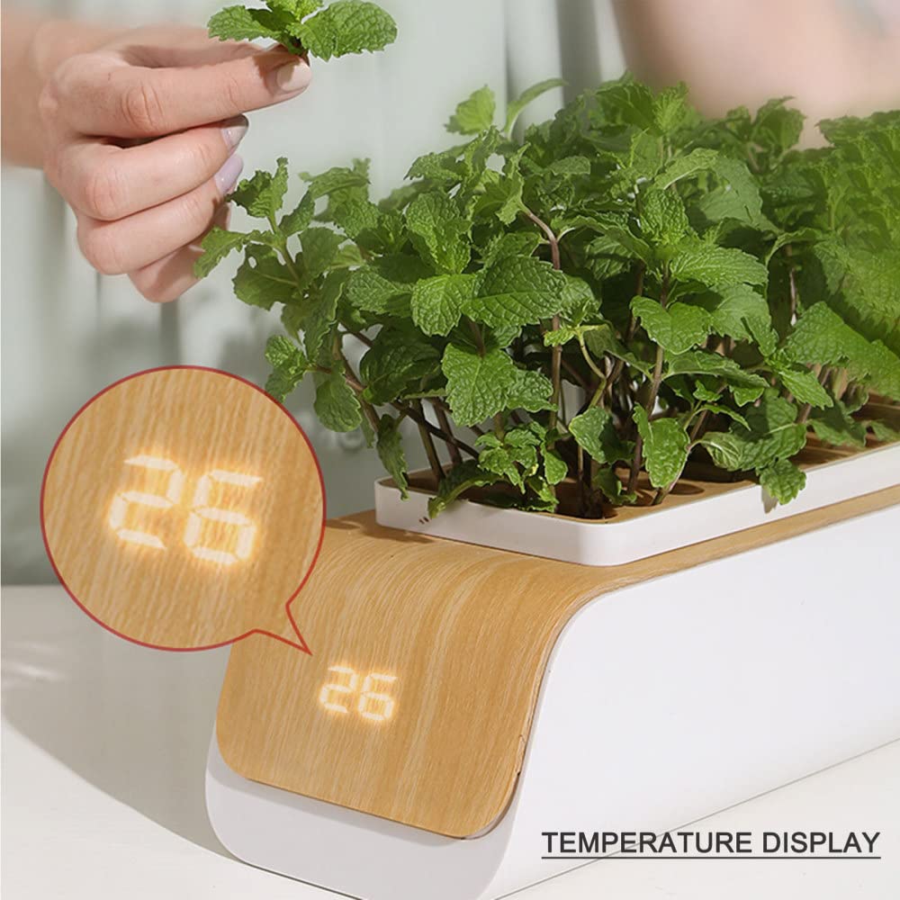 Cultivo hidropónico, luz de Crecimiento Interior, diseño Separado, fácil Limpieza, Ajustable en 180º, Kit de Cultivo Interior, Ideal para el Crecimiento de Plantas de Interior
