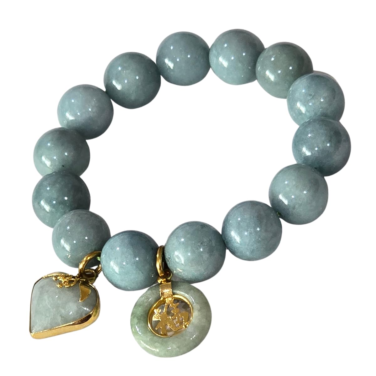 Heavens Tvcz Real Natural Green Gems Bangle
