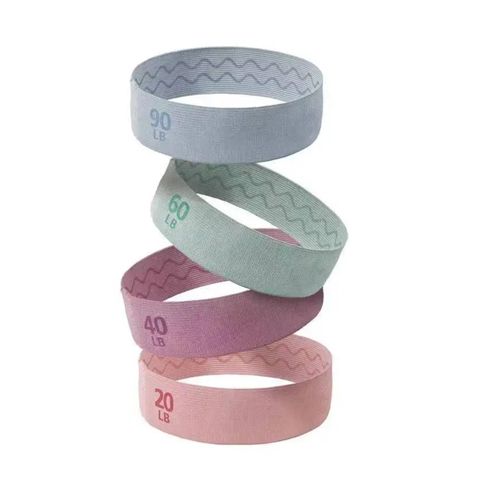 Gomas Elasticas Musculacion Banda de Resistencia for glúteos, Bandas elásticas for glúteos y Muslos, Banda de Goma for Ejercicio, Equipo de Gimnasio y Yoga(4PCS Set)