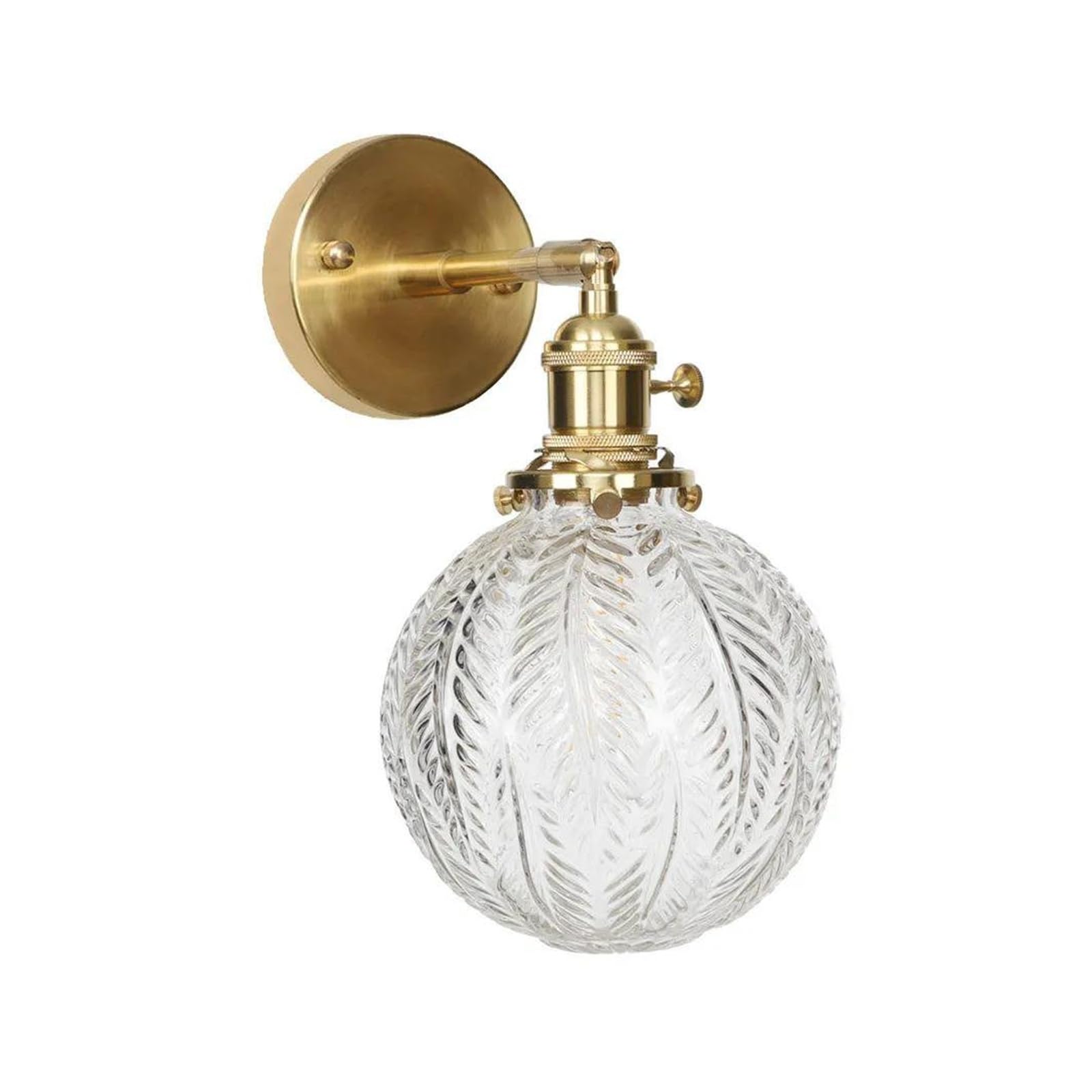 ZTCHSENZT Wall Sconces, Retro LED Wall Lights Switch Porch Stair Bathroom Mirror Light Loft Decor V-intage Copper Lamp Sconce Murale,B