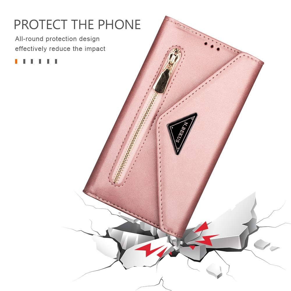 JZ [Zipper][Wrist Strap] Bag Design Wallet Phone sprawa For