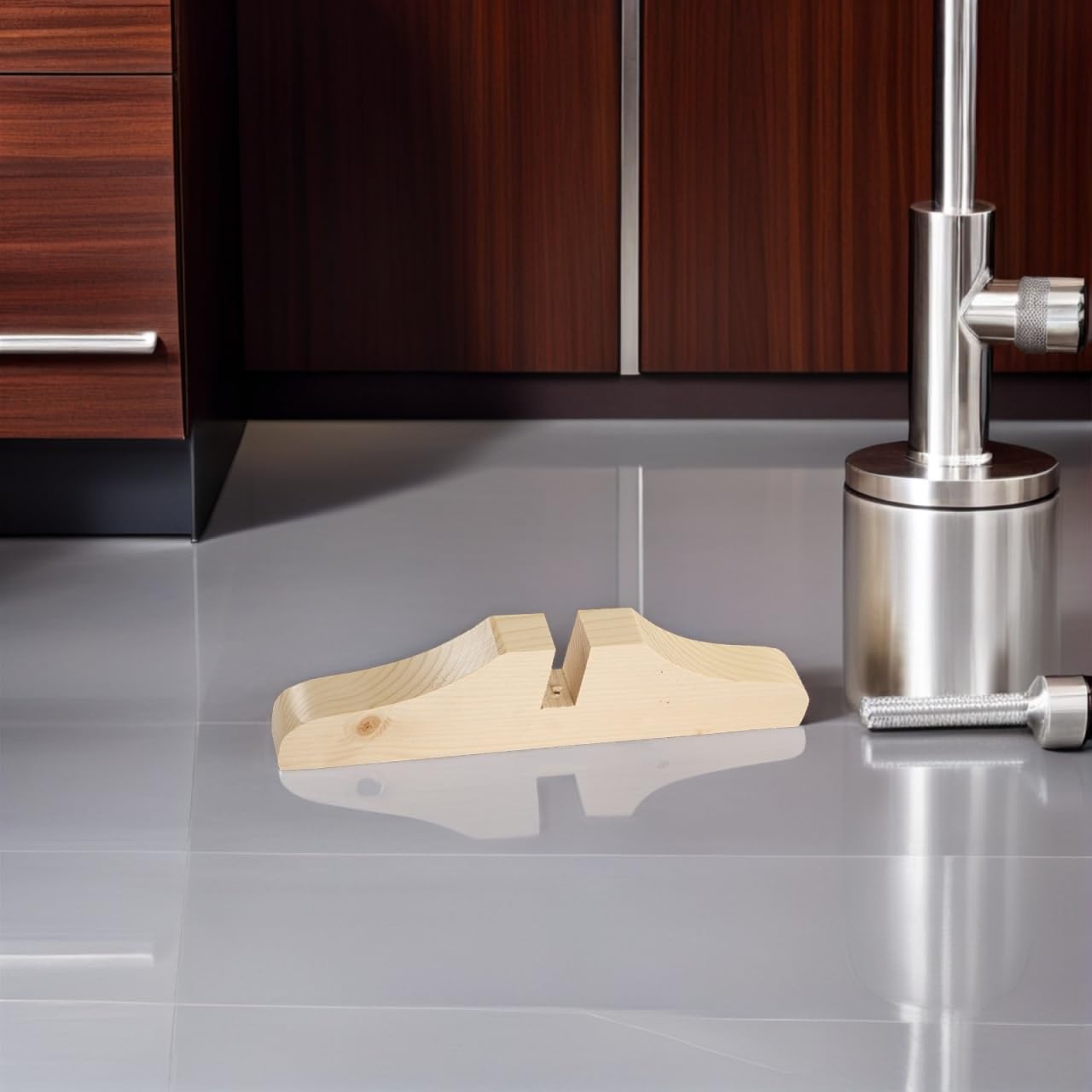 Piedini per Pannello Divisorio Confezione da 3 Base in Legno Robusta per Schermi Pieghevoli Soggiorno Ufficio