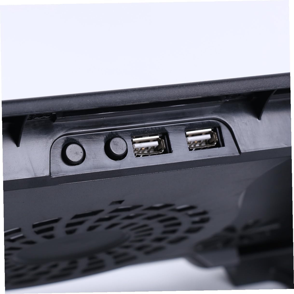 Laptop Cooling Pad with 5 Fans USB Powered Laptop Cooler Base Anti-Skid Heatsink Stand for Gaming and Office Use Black