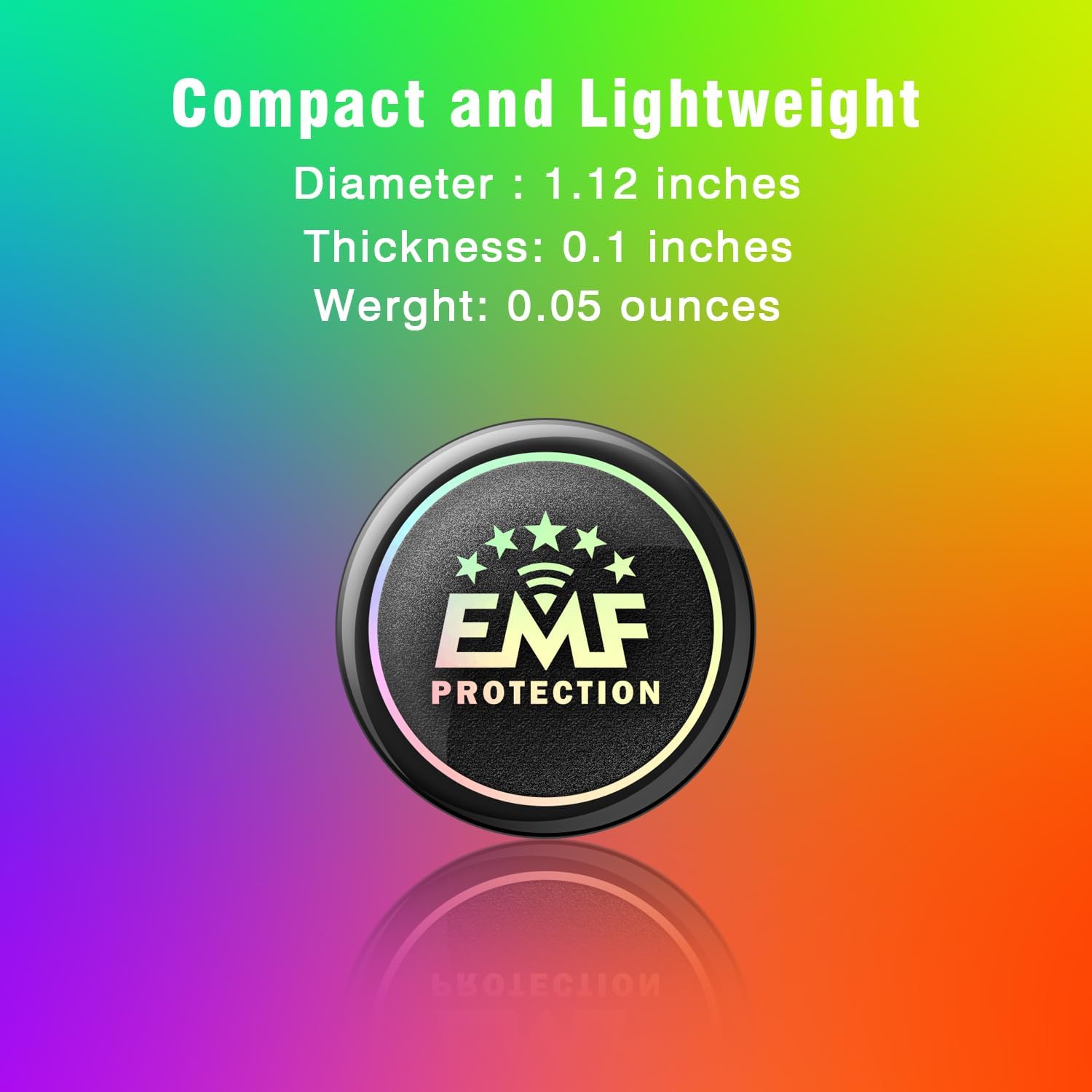 EMF Stickers for Cell Phones/Laptops/Tablets/All Electronic Devices - Slim Design - Supported by Japanese Technology - 1.1 Inches Circle - (24 Pcs)