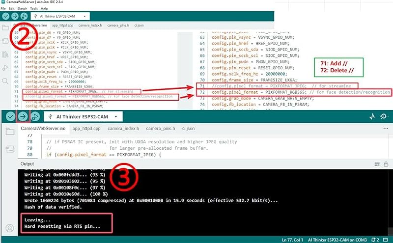 diymore ESP32-CAM fejlesztői csomag USB-C, WiFi/Bluetooth, 8MB, kamera modul