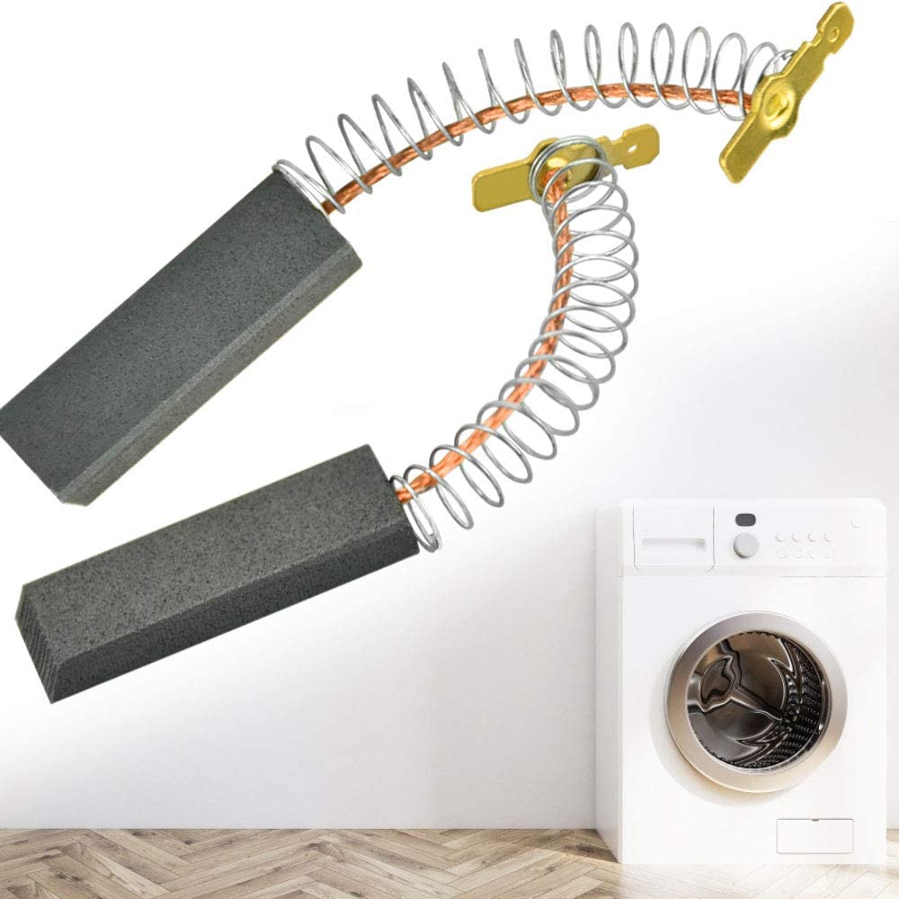 MAKINGTEC Carbon Brush Motor, 2 Pcs Laminated Carbon Brushes, Replacement Electric Motor Carbon Brushes, Power Tool Part, Compatible with Bosch Siemens Washer 00154740/154740 Series 36 x 12 x 5 mm