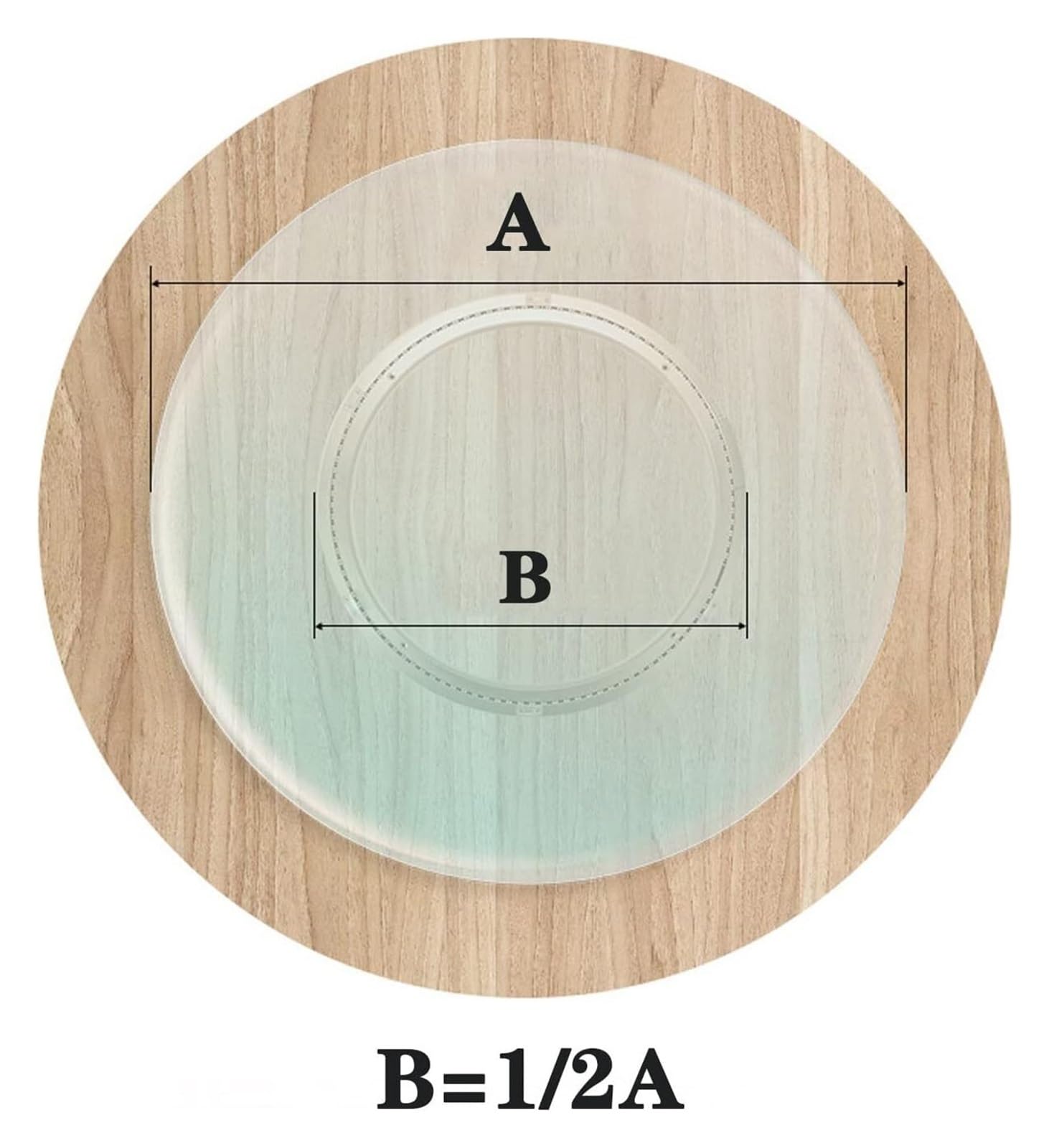 Aluminiowe łożysko kulkowe obrotowe 360°(10 inches (250mm))