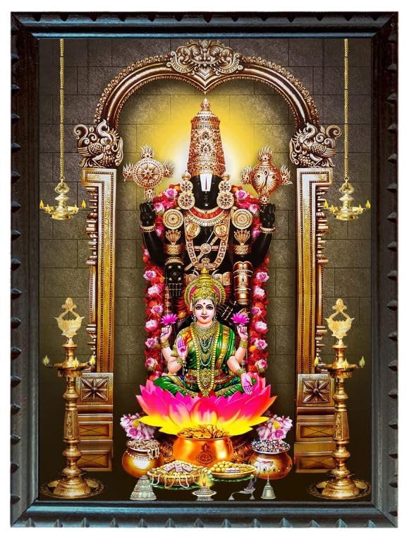 EMPEROR ART GALLERY mperor God Venkateswara Swamy With Lakshmi Photo ...