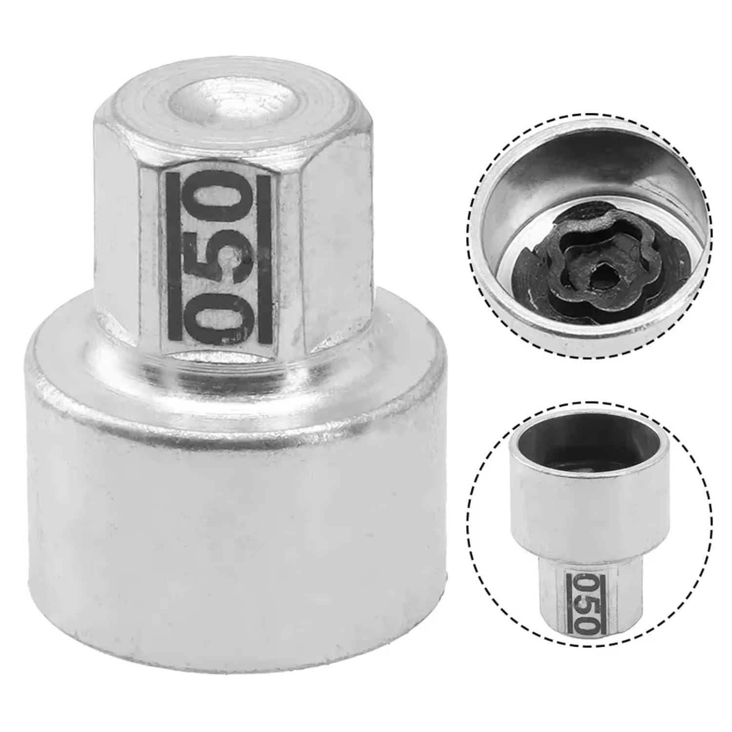 Car Locking for BMW for 7 Series for F01 F02 F04 Tire Wheel Lock Screw Bolt 50 Key Socket Steel Auto Accessories Tools Car Tire Bolts