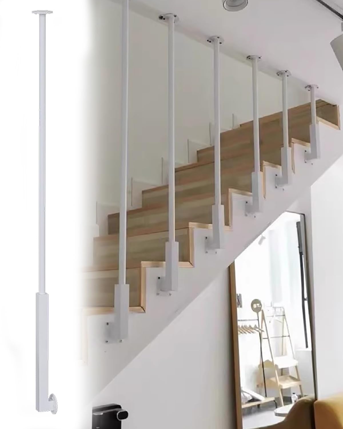 Séparateur décoratif pour marches intérieures et escalier moderne