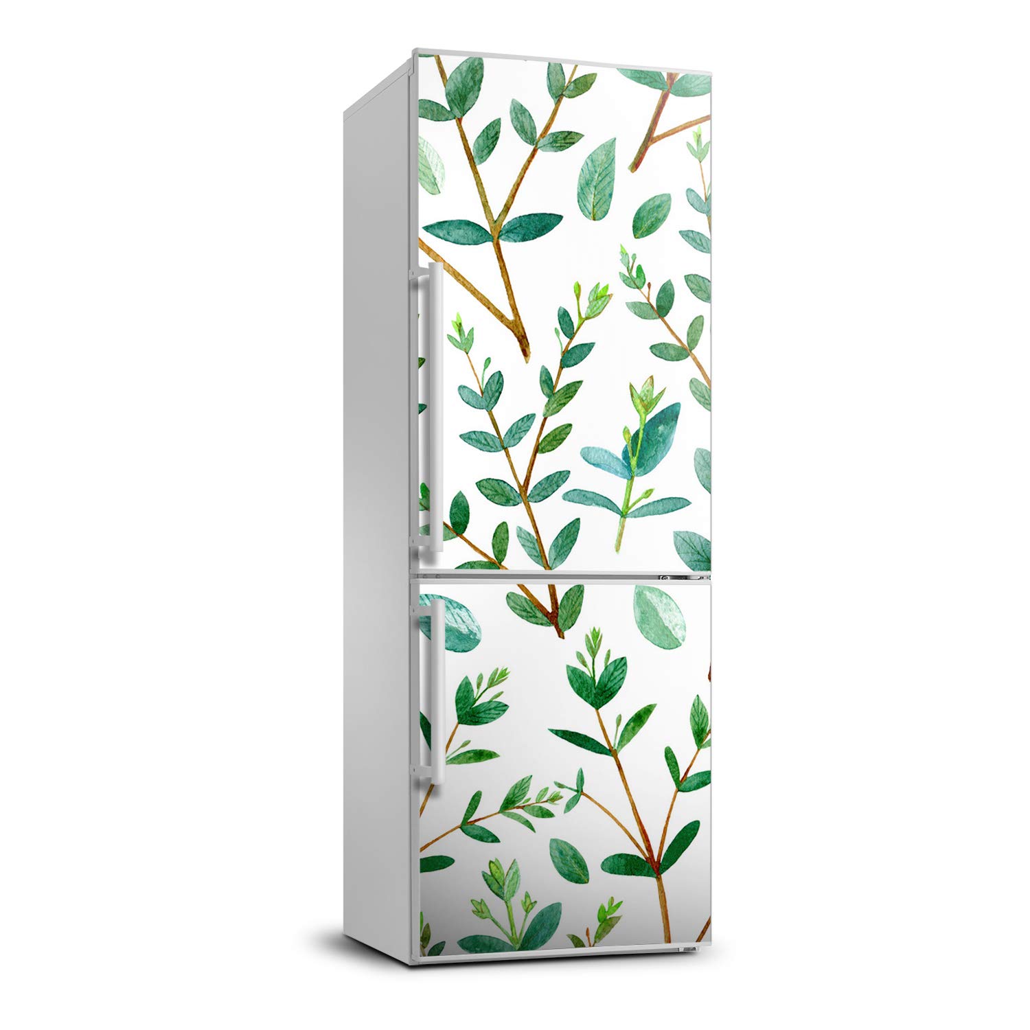 Sticker frigo eucalyptus 70x190cm pour créer une ambiance nature dans la cuisine