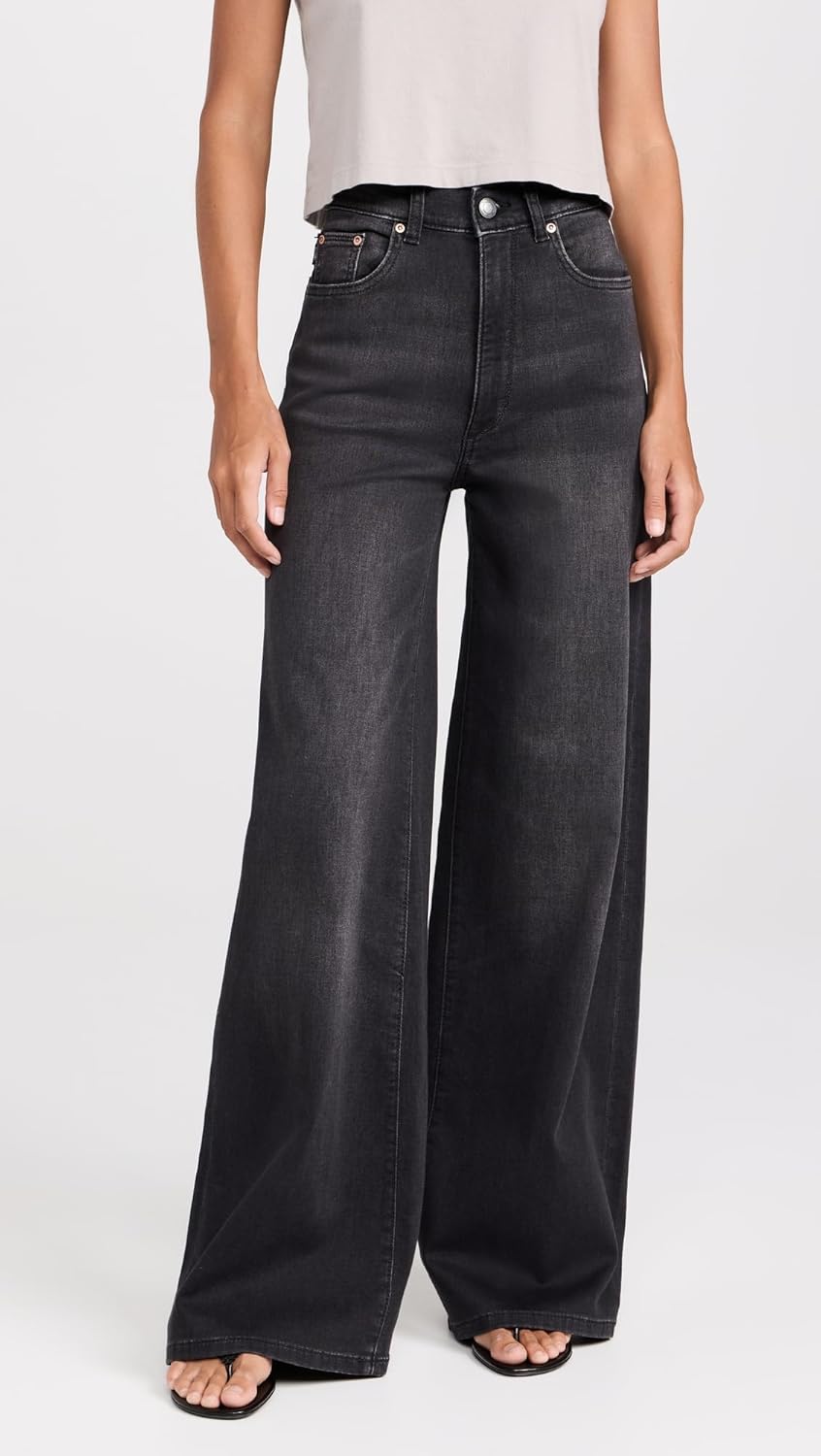DL1961 Women's Softwear Hepburn Wide Leg: High Rise Jeans '32 - Image 2