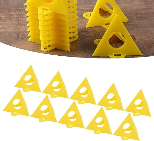Miniatura 9 de Restokki 10 piezas mini de lona de cono amarillo y elevadores de puerta de gabinete, soporte de pintura para pintor, pintura de vertido, soporte de
