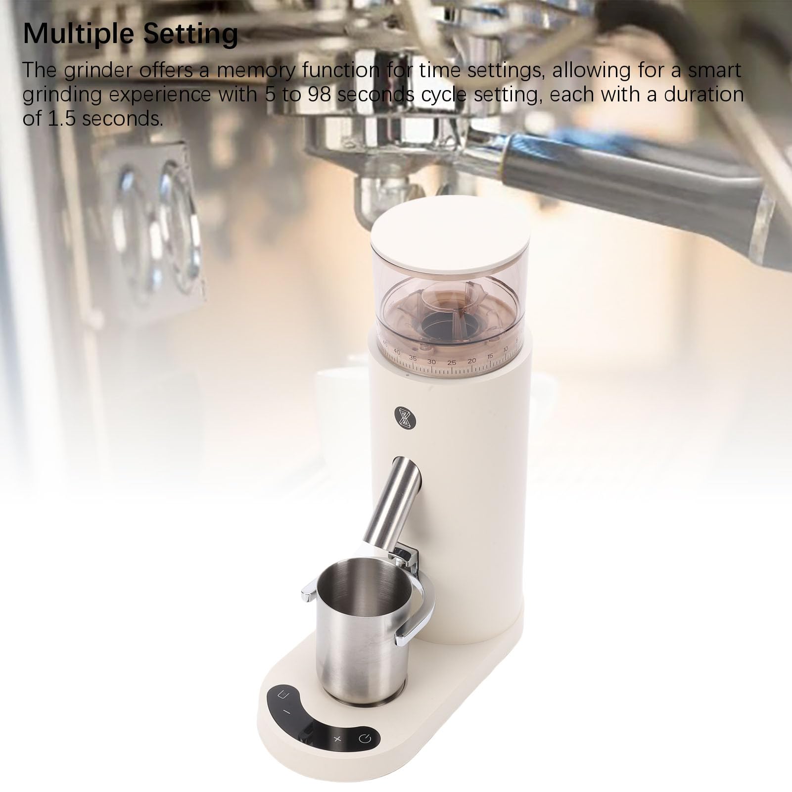 Ejoyous Molino Eléctrico de Café, Molienda Antiestática y Bajo Calor (685