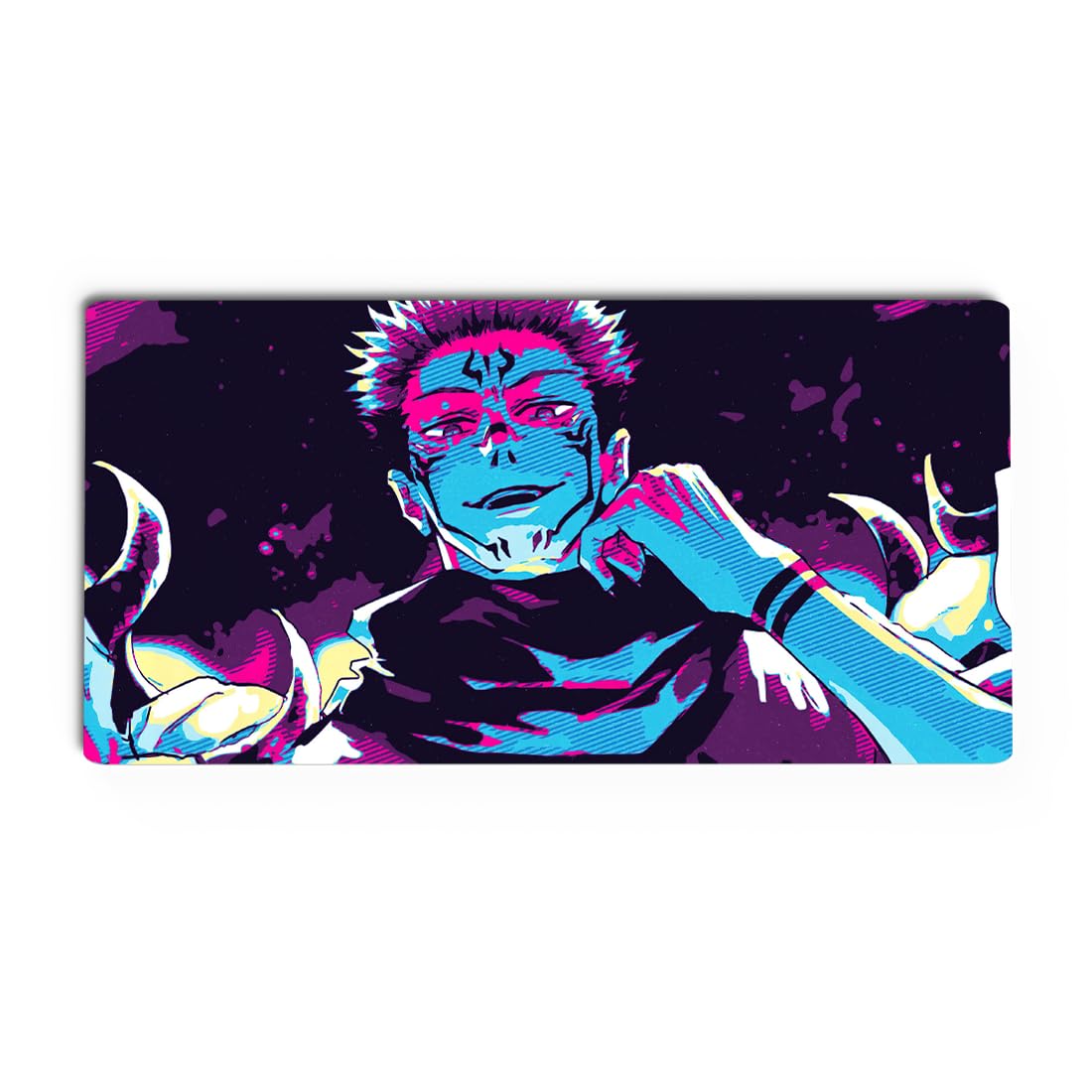 Sukuna Anime Gaming Mouse Pad | 11x23 Inch Large Desk Mat | Colorful HD Print | Anti-Skid Rubber Base | Perfect for Laptop, PC, Office & Gaming Setup-image-47